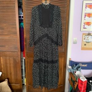 High neck maxi dress